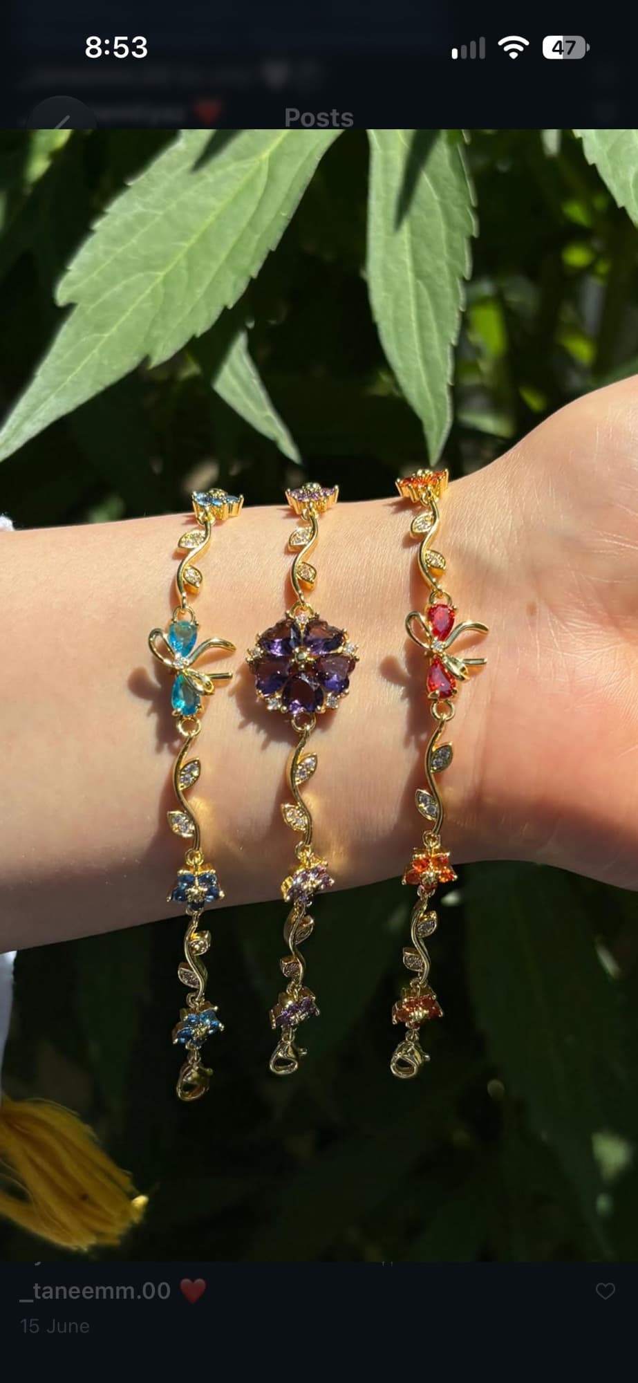 Tulip bow bracelet